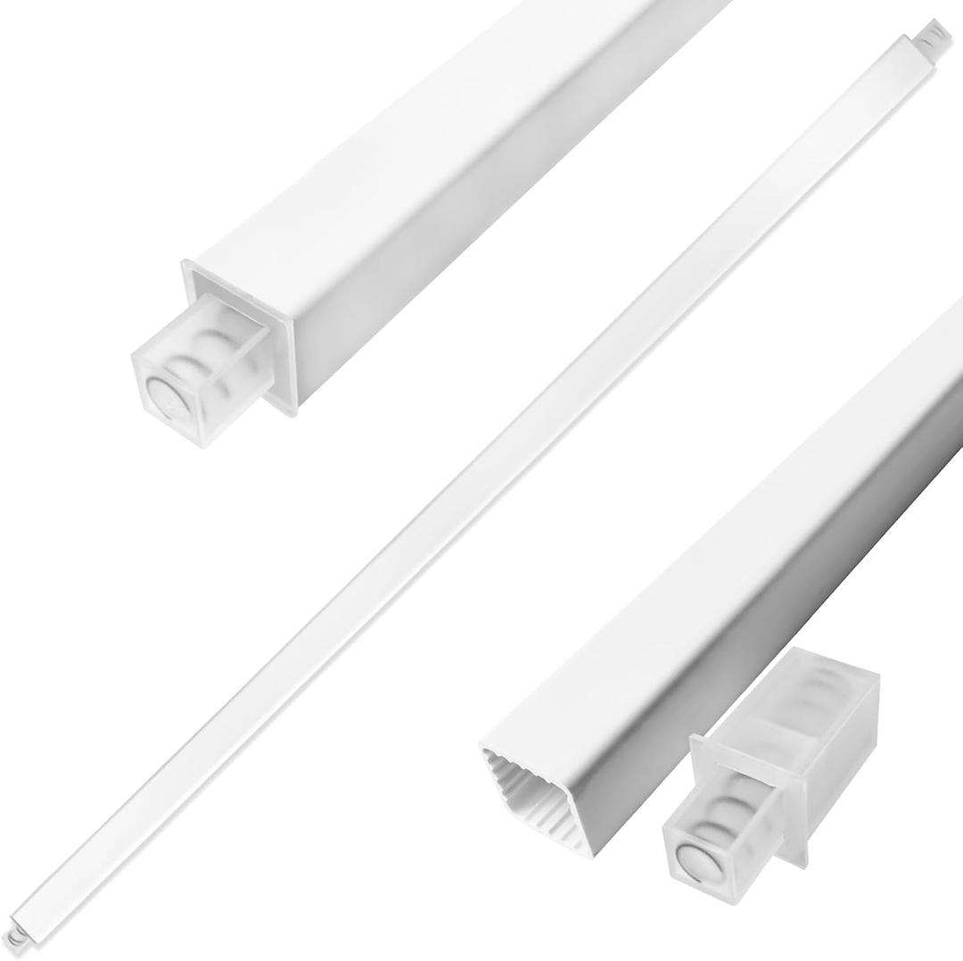 24-Inch Towel Bar Replacement Rod Spring End Wall Mount Replacement Towel Bar for Bathroom and Kitchen Towel Storage (1 piece)