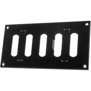 Vent Systems 8" x 4" Inch (Outer Dimensions) Metal Air Vent Grille - Black Adjustable Register Vent Cover - Open/Close Air Supply Intake Wall Vent - Heating/Cooling Ceiling Grille for House, Garage