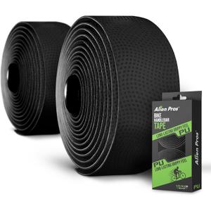 ALIEN PROS Bike Handlebar Tape PU (Set of 2) Black Red White Pink Blue - Enhance Your Bike Grip with These Bicycle Handle bar Tape - Wrap Your Bike for an Awesome Comfortable Ride