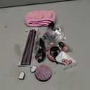 NBTEPEM 27-Piece Bling Car Accessories Set - Universal Fit Steering Wheel Covers, License Plate Frames, Phone Holder, Car Fast Charger, Coasters (Pink)