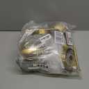 Gold Battery Operated Wall Sconces Set of 2, Rechargeable Cordless Wall Light Fixture with Remote, Dimmable Wireless Battery Powered Wall Decor Lighting Lamp for Bedroom Living Room