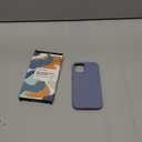 LOVE 3000 Designed for iPhone 12 Case/iPhone 12 Pro Case, Premium Silicone with [Soft Anti-Scratch Microfiber Lining] Shockproof Protective Phone Case for Men Women Girls 6.1", Lavender Grey