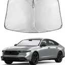 EcoNour Windshield Sunshade Compatible for Honda Accord 2023-2024 2025 2026, Sun Visor for Front Windshield & Window Sun Shade Cover, UV Heat Blocker & Protector, Car Accessories