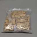 500 Wood Letter Tiles,Scrabble Letters for Crafts - DIY Wood Gift Decoration - Making Alphabet Coasters and Scrabble Crossword Game