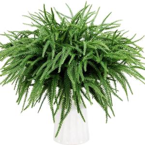 Norfolk Pine Stems Real Touch 50Pcs 14" Christmas Greenery Stems Norfolk Pine Branches Artificial Norfolk Stems Christmas Greenery Pine Branches DIY Crafts Faux Indoor Outdoor Home Decor