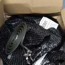 Electric Stove Burner Drip Pans WB31M19(8) WB31M20(6) Electric Stove Top Burner Replacement WB30M1(6") WB30M2(8") Compatible for G-E Hot-point Ken-more General Electric Stove Parts by MIFLUS (Black)