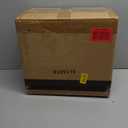 FURWOO Round Rolling Stool Height Adjustable Stool with Wheels for Spa Salon Massage Black