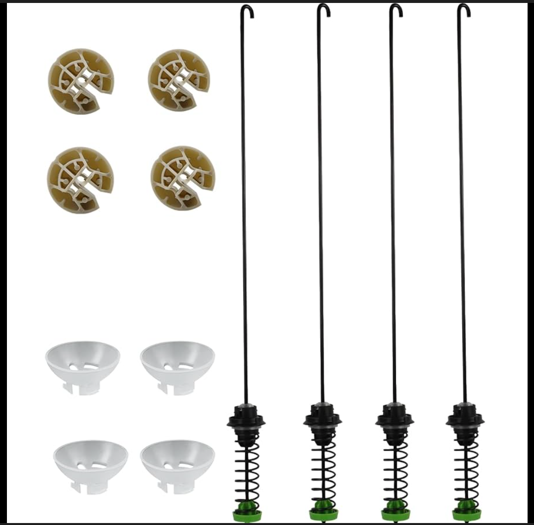 Upgraded W11228718 Washer Suspension Rod Kit Replacement Compatible with whirlpool maytag kenmore Washing Machine WTW5000DW2,WTW5000DW0, MVWC565FW0,11022352510, 23 Inch