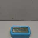 Peakeep Night Light Digital Alarm Clock Battery Operated with Indoor Temperature, Desk Small Clock (Blue)