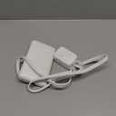 Flat Extension Cord Short 3ft, ETL Listed, NUTICT 3 Prong Indoor Extension Cord Flat Wall Plug with Outlet Cover, 13A/1625W, 900J Surge Protector, Small Outlet Extender for Kitchen Bathroom, White