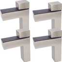 Wolfride 4PCS Glass Shelf Brackets Adjustable Glass Shelf Mounting Brackets Glass Shelf Wall Brackets