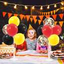 ZJDHPTY Red Yellow and Black Balloon Stand Centerpiece Table Decorations for Mouse Birthday Movie Night Party Decorations(Red yellow black set4)
