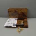 QEEIG 10" Deep Floating Shelves for Wall - 10 x 16 inch Book Shelf Bathroom Bedroom Kitchen Living Room Hanging Bookshelf Farmhouse Set of 3, Rustic Brown (025-40BN3)