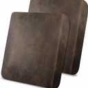 Leather Like Couch Cushion Covers Sofa Slipcovers Sets Couches Furniture Protector Covers for Sectional Armchair Loveseat Stretch Spandex Fabric, Machine Washable (2 Cushion Sofa, Brown)