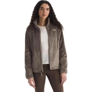 The North Face Women's Osito Full Zip Fleece Jacket Soft & Lightweight Fleece, Secure Zip Hand Pockets, Elastic Cuffs, Mocha Brown, Medium 
