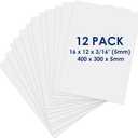 Foam Board 12 x 16 x 3/16" - Premium 12 Pack - White Poster Board, Acid Free, Double Sided, Rigid, Sign Board Foamboard for Mounting, Crafts, Paintings Prints, Art, Display, Presentation and Projects