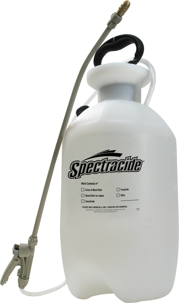 Spectracide 16422 2 Gallon Multi-Purpose Lawn & Garden Poly Tank Sprayer, Made in The USA, Adjustable Cone Nozzle, 1-Pack, Translucent White