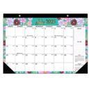 Desk Calendar 2025-2026, AgePlace Large 22" x17" Wall Calendar 2025 Covers June 2025 - December 2026, Monthly Desktop Calendar with Different Watercolor Artwork for Each Month for Home & Office School