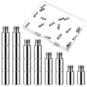 20PCS Scrapbook Extension Posts Album Accessories Extension Post Replacement for Binding Extending Post-bound Refillable Photo Album Scrapbook Screws Craft Diy Refill Pages (12 mm/ 0.47 Inch)