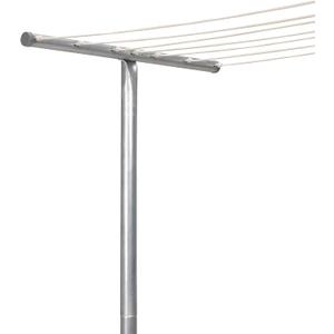 Household Essentials Outdoor Clothesline T-Post, Heavy Duty Galvanized Steel Laundry Pole, 90 Tall, One Single Post Only (Rope Not Included), Backyard Clothesline Support, 2 X 32 X 90 Inches