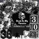 30th Birthday Party Decorations Pack, Death to My 20s Rip 30th Birthday Supplies Including 30th Balloon Boxes Banner Backdrop Tablecloth Rip to My 20s Sash for Funeral Youth Dirty Thirty Party Decor