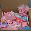 Doll House for Girls, Dream Dollhouse 4-Story 15 Rooms with 2 Dolls, Lights, Animals, Furniture and Accessories, Pretend-Play Toddler Playhouse Gift for 3 4 5 6 7 8 9 10+ Year Old Girls Toys