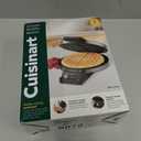 Cuisinart Waffle Maker, 1250W Round Classic Waffle Iron, 5-Setting Adjustable Browning Control, WMR-CANAS, Brushed Stainless