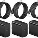 iPhone 17 16 15 Charger Fast Charging 3+3Pack Type C Charger USB C Chargers Block with 6FT Cable for iPhone Air/17/17 Plus/17 Pro/17 Pro Max/16/16 Plus/16 Pro/16 Pro Max/15/15 Pro Max/iPad Pro(Black)