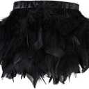 Black Turkey Feathers Trim Fringe 5Yard 4-6inch for Party Clothing DIY Sewing Craft Wedding Dress Decoration Natural Fluffy Turkey Feather Trim
