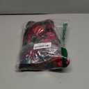 ASENKU Dog Winter Coat, Fleece Doggie Jacket Plaid Reversible Vest Waterproof Windproof Cold Weather Clothes for Small Medium Large Dogs(Red, M)