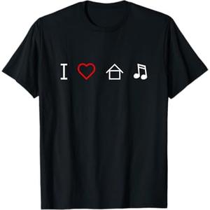 I Heart House Music Icons TShirt, Small