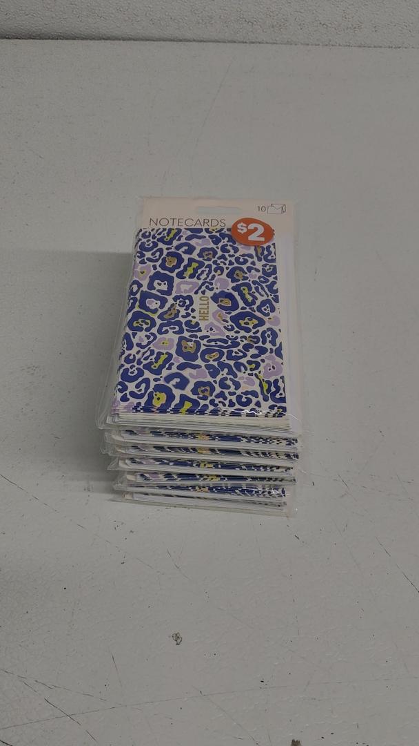 NOTECARDS Blank inside HELLO 10 Pack