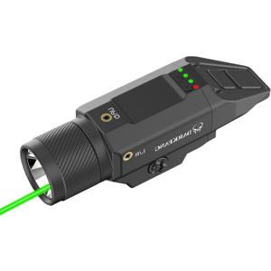 DARKFANG Compact Green Laser Light Combo 1500 Lumen for Shotgun/Rifle Light with Momentary/Strobe Function for 1913 Picatinny Rail