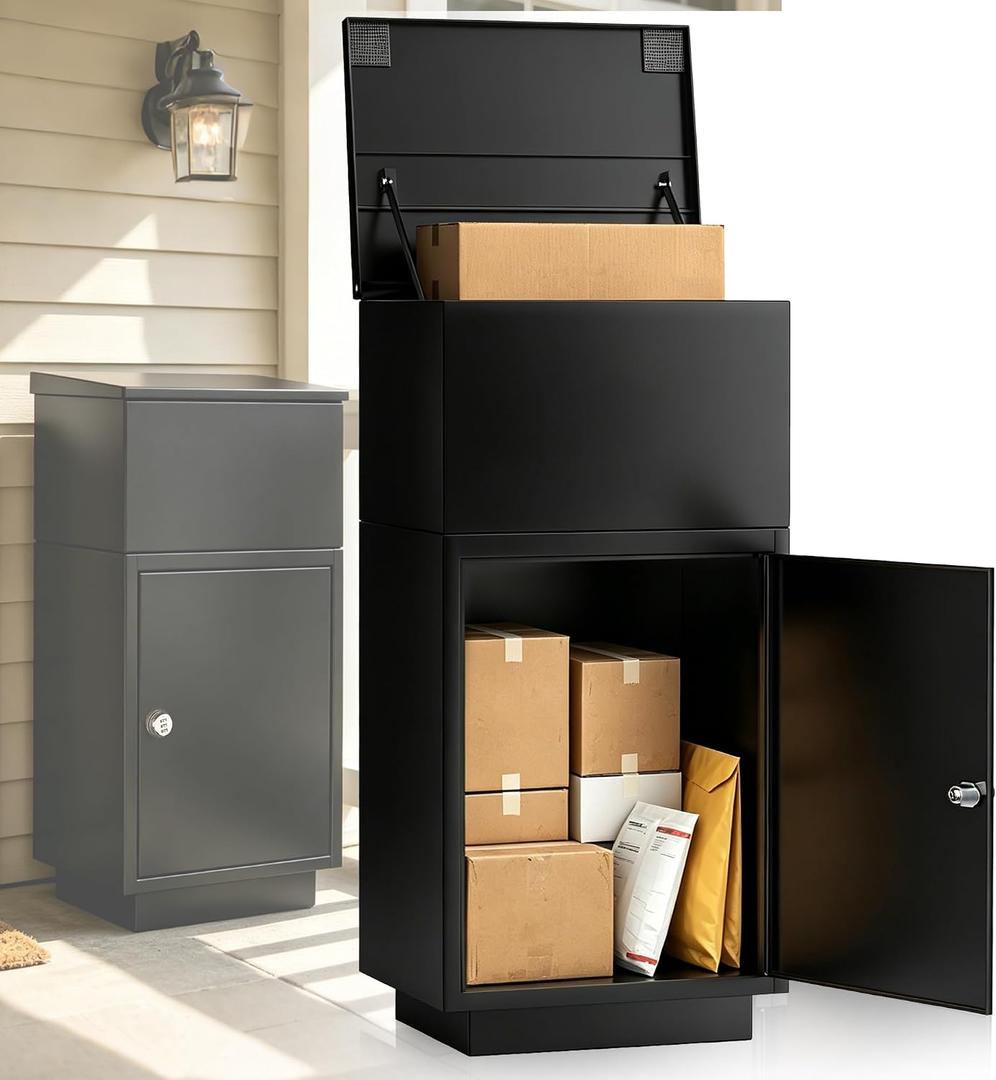 Package Delivery Box for Outside, Anti-Theft Lock, Waterproof
