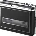 Portable Cassette Player & Convert Tape to Digital MP3 Digital, Retro Tape Recorder Walkmaner with Auto-Reverse,2 AA Batteries/USB Powered(Black)