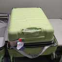 Lightweight Luggage with Spinner Wheels & YKK Zipper, 3-Piece Travel Suitcase ABS+PC Hardshell Luggage Set with TSA Lock, Light Avocado Green (20+24+28 inch)