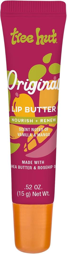 Tree Hut Sugarlips Lip Butter, Lock in Moisture & Nourish Skin for Full, Hydrated Lips, Essential Lip Care, 0.52 Fl oz.