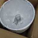 10 PCS Chandelier Lamp Shades Small Lamp Shade Clip on Fitter Lampshade Linen Lamps Shades, 3" x 6" x 5" (Beige White), About 3" X 6" X 5"