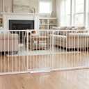 95.2-100 Inch Extra Wide Baby Gate for Stairs Doorways