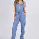 Sweatsuits Women 2 Piece Outfit Sleeveless Pullover Hoodie Sweatshirt and Sweatpants Sweat Pants Set with Pockets