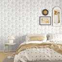 tiltil Peel and Stick Wallpaper Boho Contact Paper 17.3" x 78.8" Beige Self Adhesive Removable Wallpaper Modern Geometric Wall Paper Decorative for Bedroom Countertops Cabinet Decor Vinyl Roll