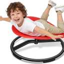 Spinning Chair for Autistic Kids - Sensory Swivel Seat with 220 lbs Weight Capacity & Non-Slip Base, Improves Balance & Coordination, Sit and Spin Sensory Toy for ADHD/Autism, Ages 3+ (Red), 20 inches x 21.6 inches x 11 inches