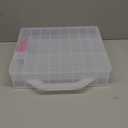 DreamGenius Nail Polish Organizer Case for 48 Bottles with 2 Nail Separators, Double Side Gel Nail Polish Holder with Adjustable Dividers, Clear