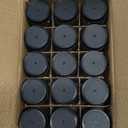 LANDNEOO 15 Pack 2 oz Glass Shot Mini Bottles w/Black Lids & 15 Labels - Small Clear Jar for Ginger, Wellness Shot, Juice, Sample, Whiskey - Travel Essentials - Wide Mouth, Leakproof, Dishwasher Safe