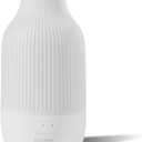SOICARE Cordless Rechargeable Diffuser, Battery Operated Mini Portable Wireless Diffuser for Essential Oils, 80ML Small USB Essential Oil Diffuser with Warm Light (White)