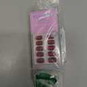 BTArtbox Press On Nails Red  Cat Eye Press On Nails Square for Gifts,Cherry Short Stick On Nails with Glue, Glossy Reusable Nail Tips in 15 Sizes  30 Soft Gel Fake Nails Kit, Hot Love