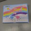 Jumlys Valentines Day Gifts for Kids, 32 Packs Valentines Day Cards with Donut Stress Ball Keychains, Valentine Day Party Favors for Boys Girls, Ideal Exchange Cards for Classroom