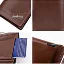 Small Popup Card Case Wallet, Campact Design RFID Wallet for Men with Card Slots, Slim Mens Leather Wallet Purse (Black)