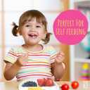 Elk and Friends Kids 7.8 Porcelain White Plates with Silicone Sleeves + Lids | Divided Plates | Suitable for Kids/Toddlers | Microwave & Dishwasher Safe | Non Slip | Snack Dishes