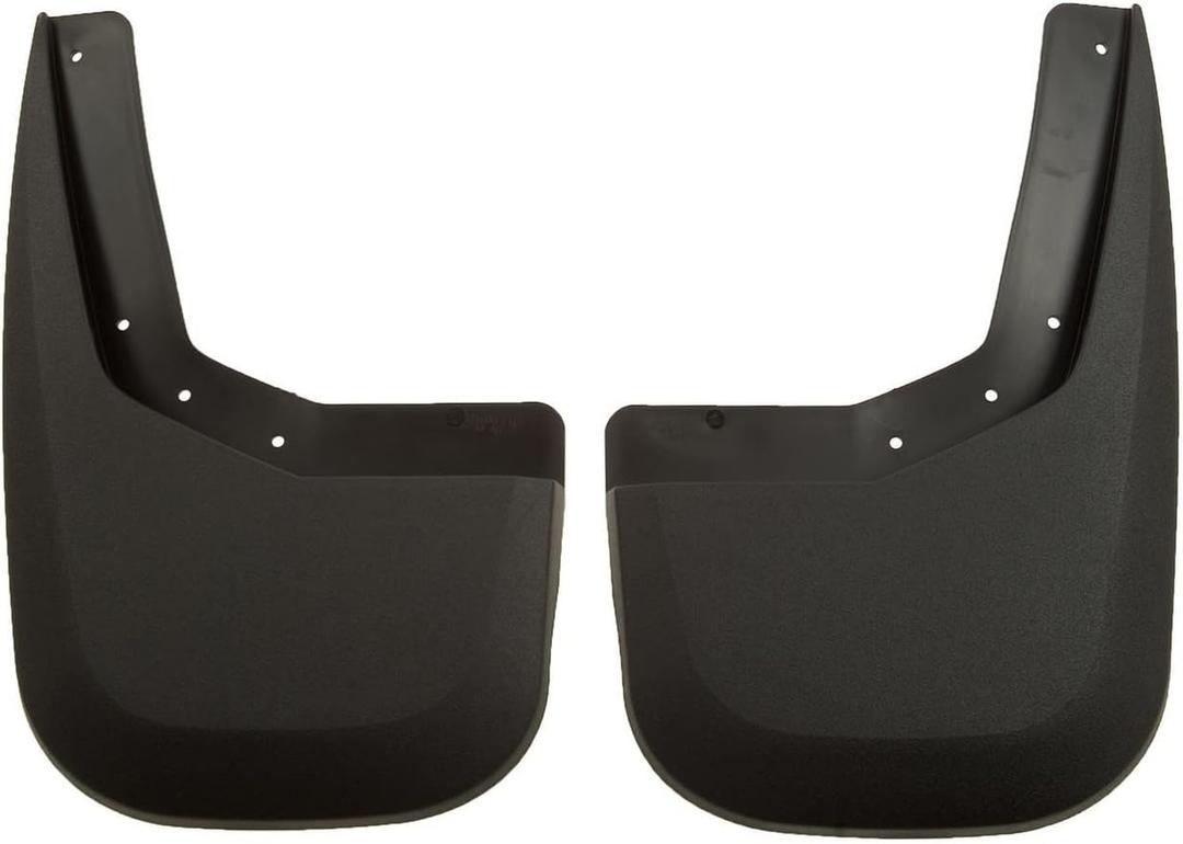 Husky Liners - Rear Mud Guards | 2007-2013 GMC Sierra 1500, 2007-2014 GMC Sierra 2500/3500, Rear Set - Black, 2 Pc. | 57801